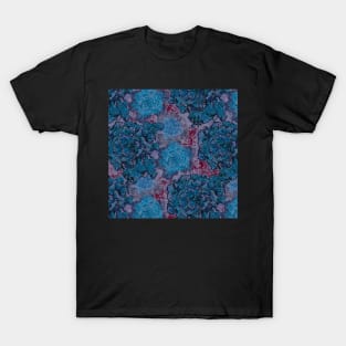 Cabbage Roses Blues T-Shirt